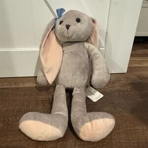 Miniso Life Plush Toy with Tags Miss Rabbit Blue Bow Medium 17" Stuffed Animal